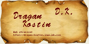 Dragan Kostin vizit kartica